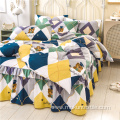 Printed Bunk bed skirt cotton sheet set